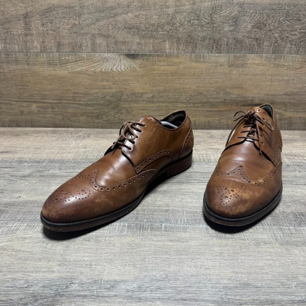 Cole Haan Jay Grand British Tan Oxford Shoes Men's Size 11